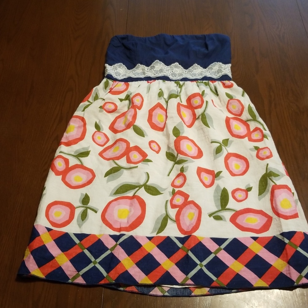 5th Culture 4th July navy flower print F313:4:718